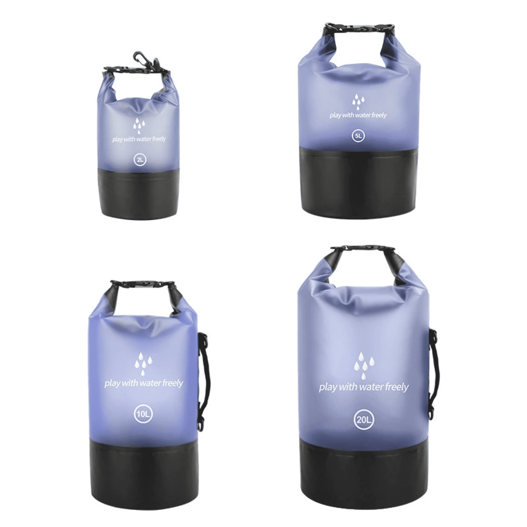 Colored Transparent Dry Bag 17