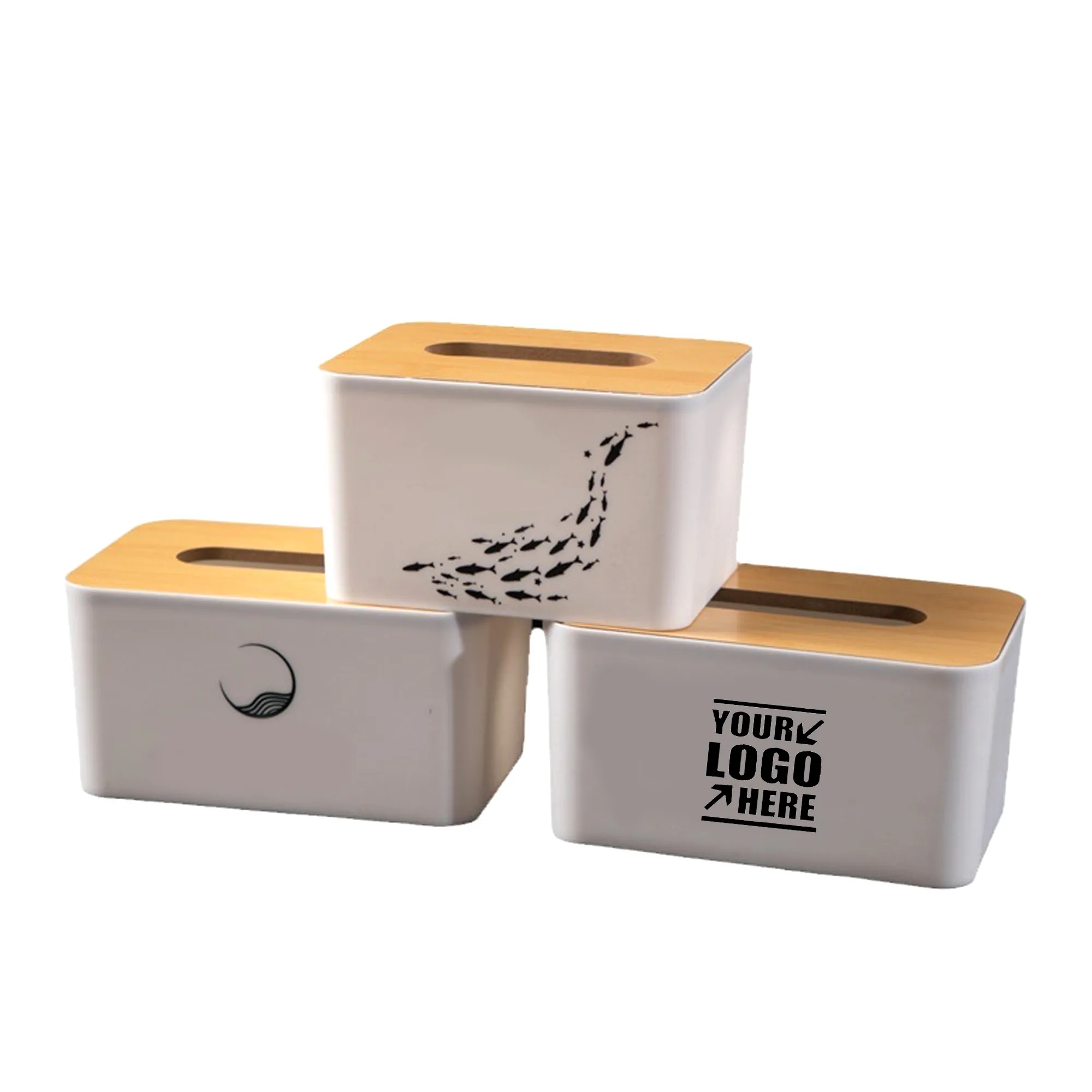 Wood Tissue Box Cover for Disposable Paper