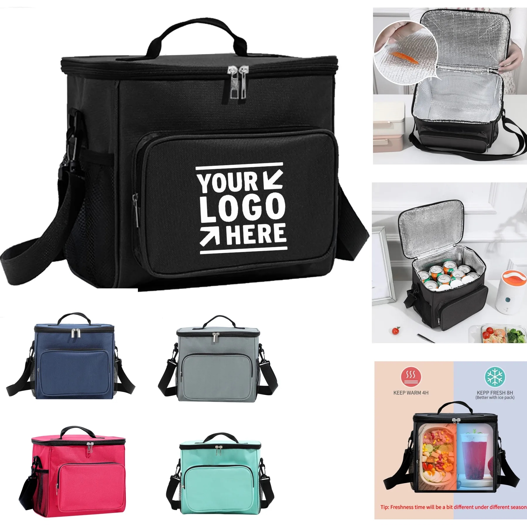 Large Insulated Lunch Bag