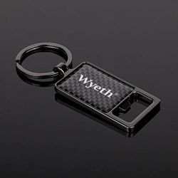 Saugus Key Chain Bottle Opener - Black