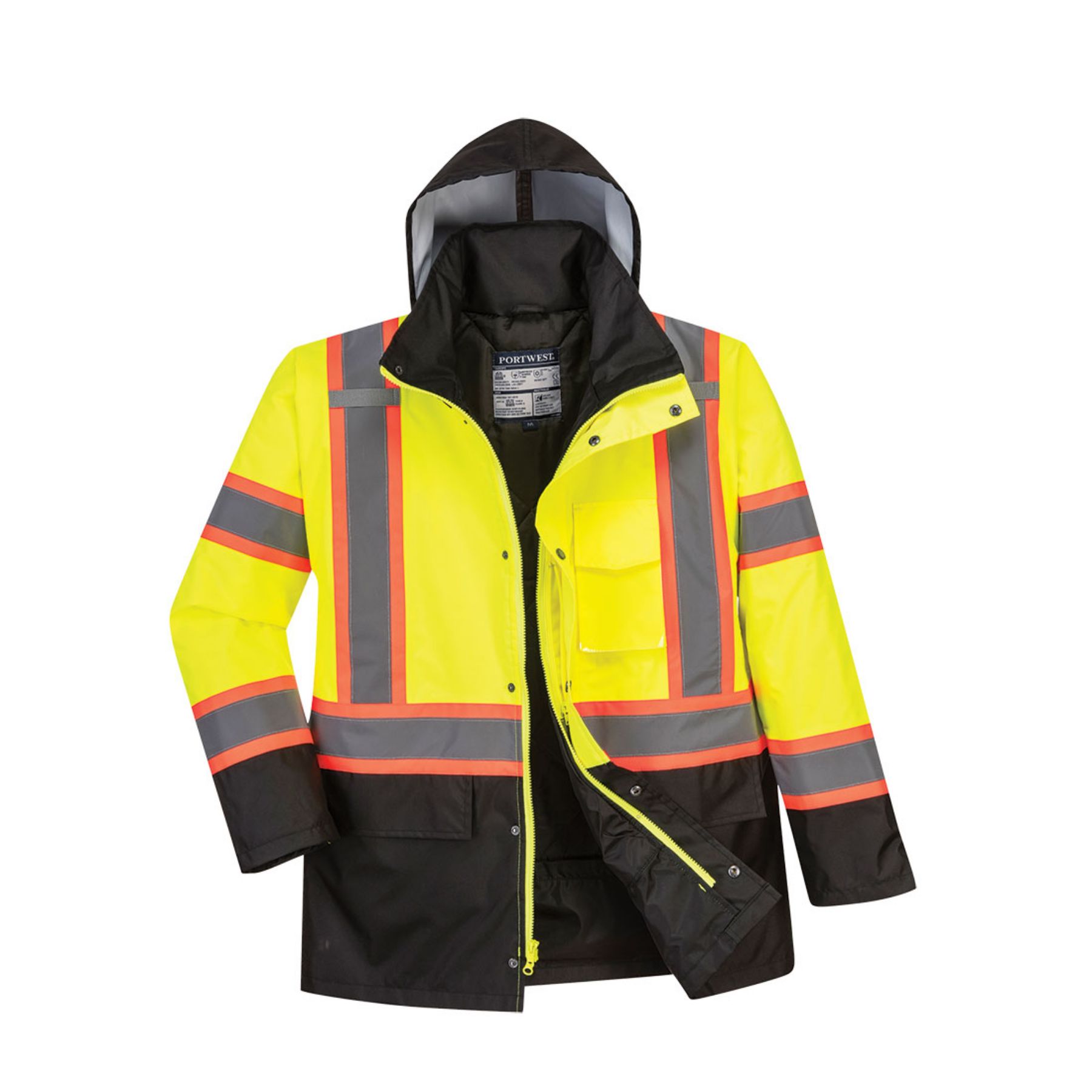 Portwest Hi-Vis Contrast Tape Traffic Jacket