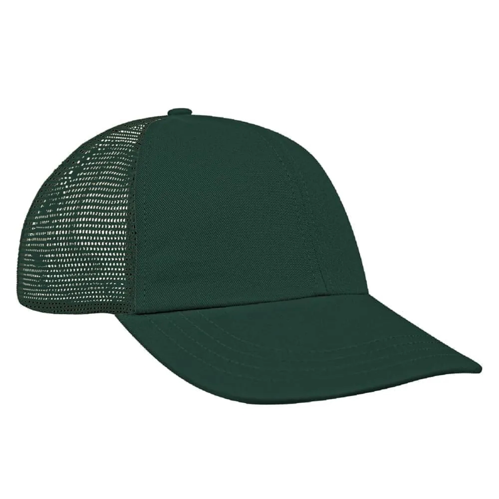 Union/USA Made Solid Mesh Back Brushed Front Velcro Dad Cap
