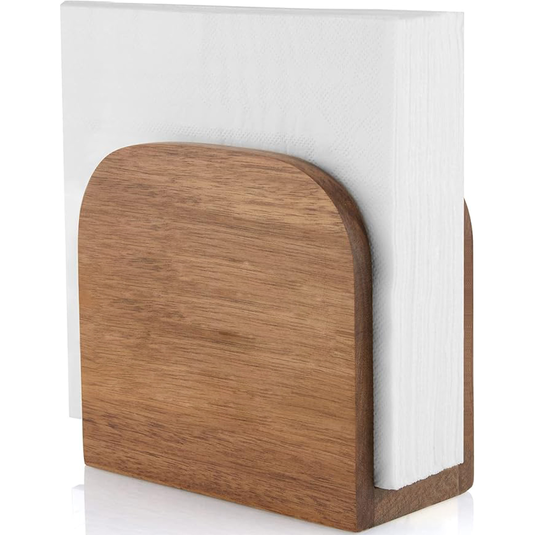 Upright Wooden Napkin Dispenser 10