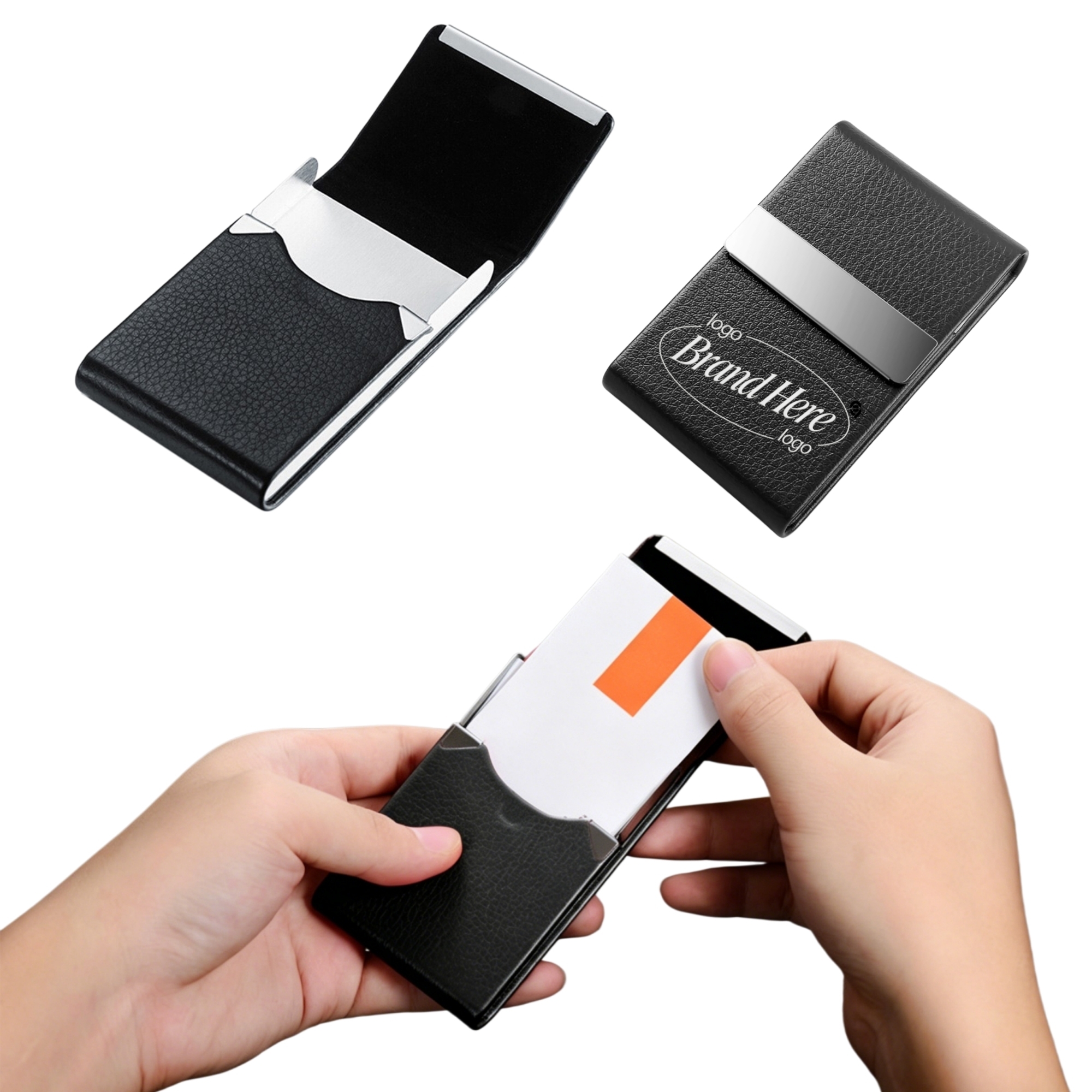 Pu Business Card Holder