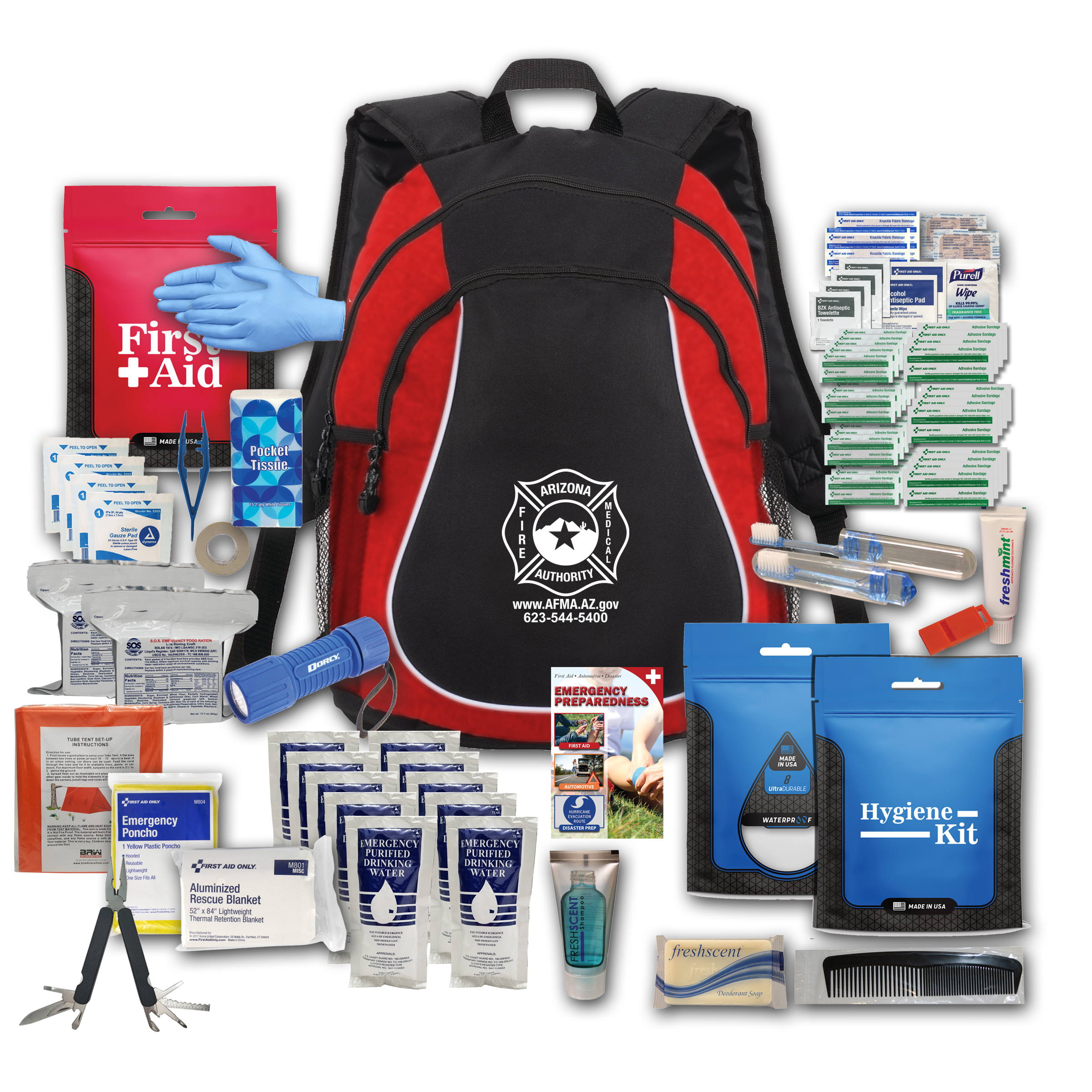 PREMIUM SURVIVAL DISASTER & FIRST AID BACKPACK