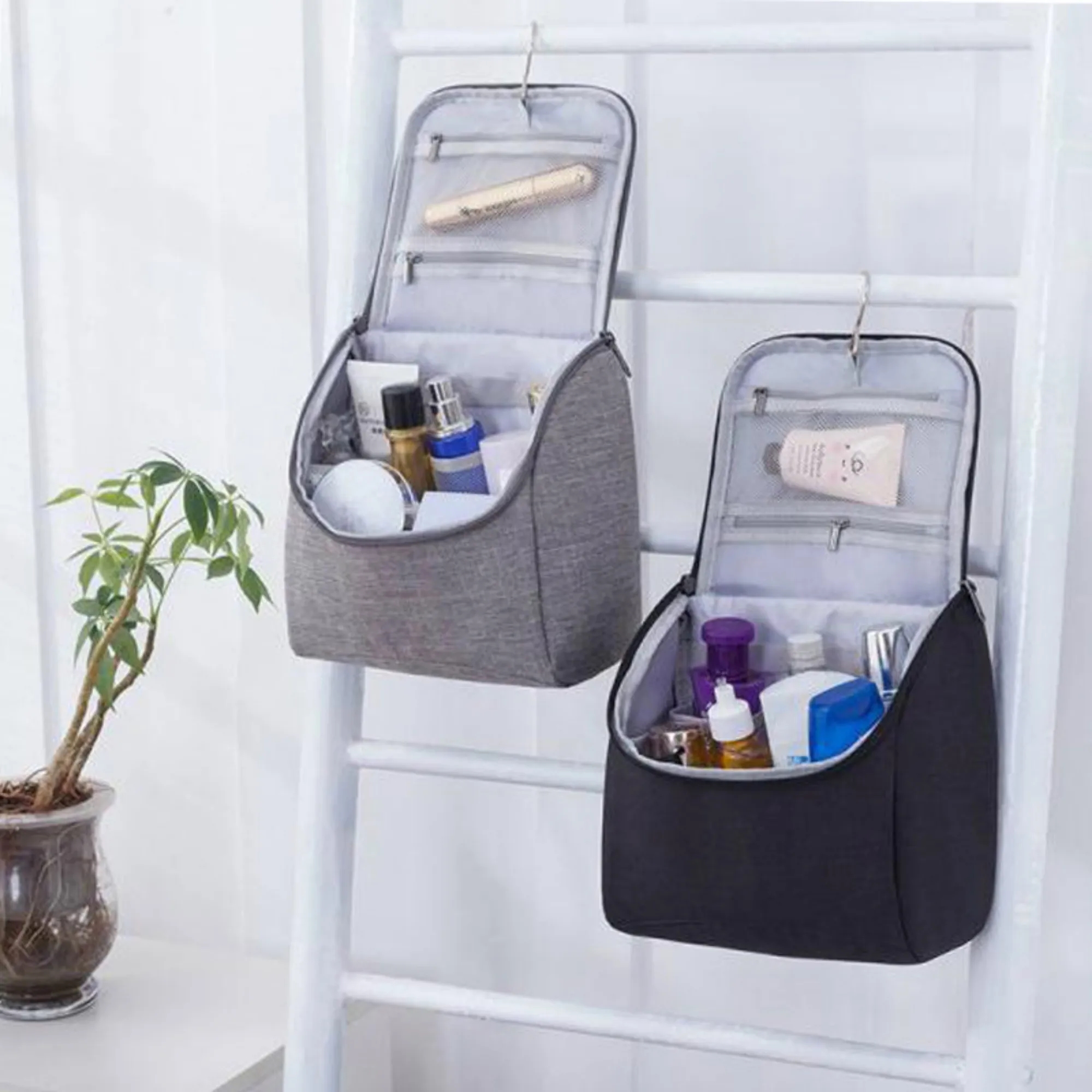 MOQ5 Portable Hanging Toiletry Organizer Travel Cosmetic Bag 12