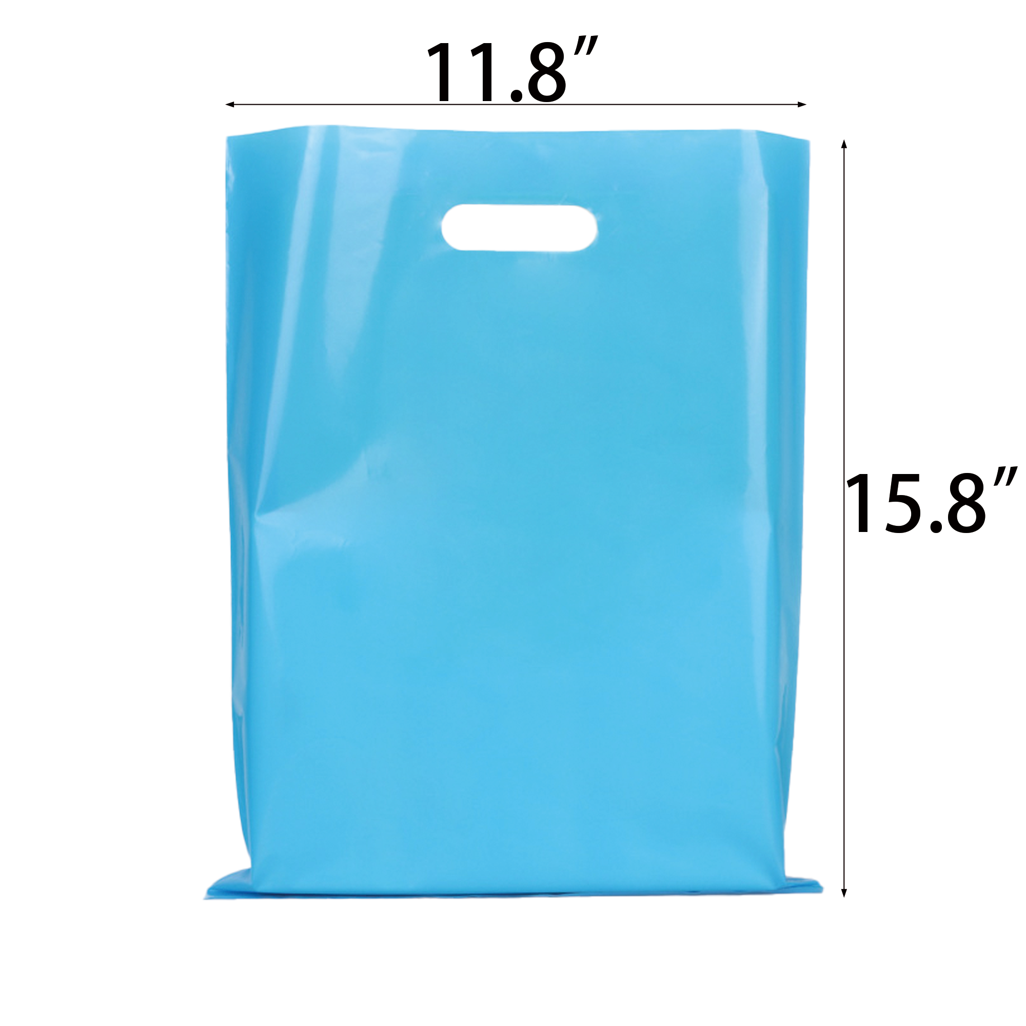 Die Cut Fold-Over Reinforced Plastic Bag 5