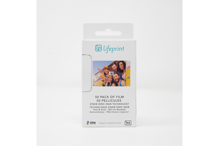 Lifeprint Photo Paper - Sticky Back 50-Pack, for 2x3 printer 4