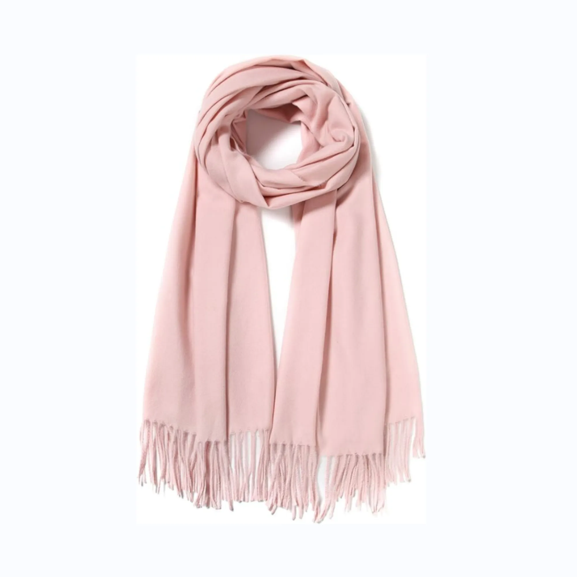 MOQ50 Cashmere Pashmina Woven Scarf & Fringes 14