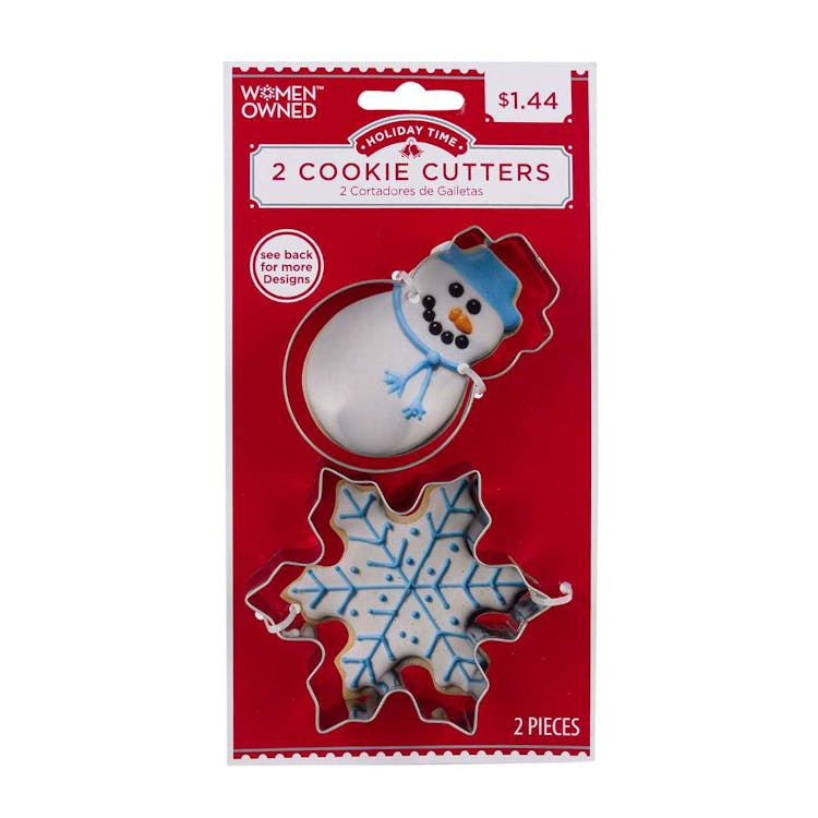 Cookie Cutters - 2 Piece Snowman and Snowflake, custom kitchen gadget with logo imprint 3