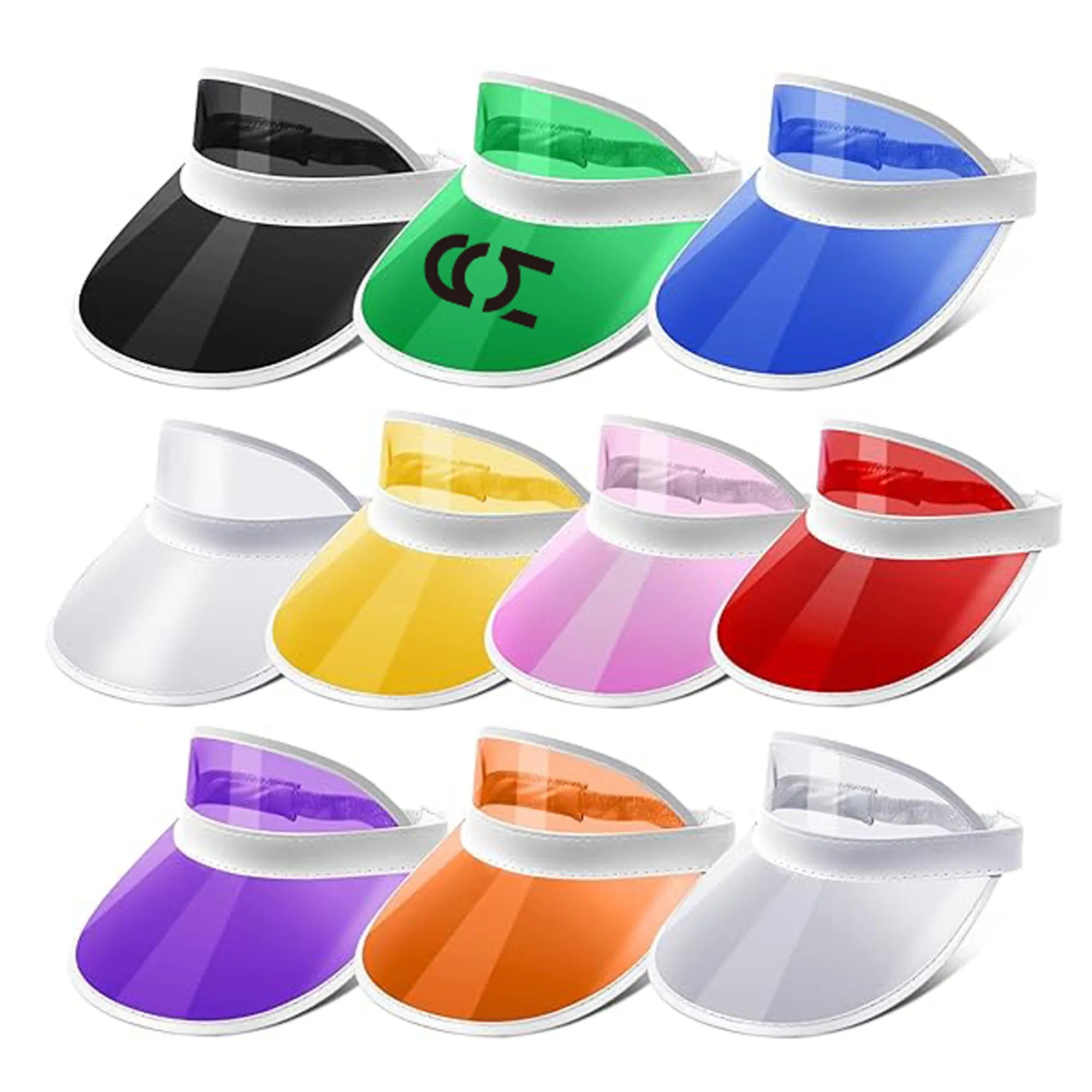 Unisex Sun Visors PVC Clear Cap
