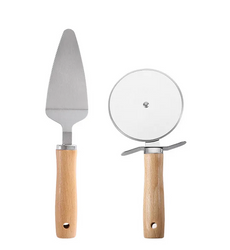 Pizza knife and spatula two-piece set