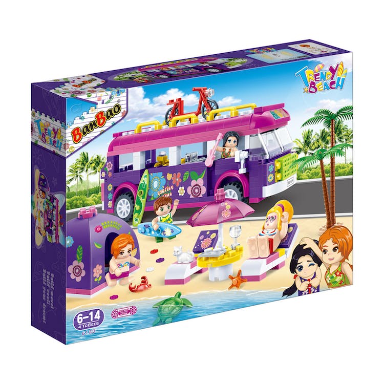 Girls' Beach Party Block Sets - 375 Pieces 3
