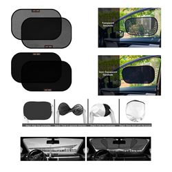 Static Side Automotive Window Sunshades 2 Pack