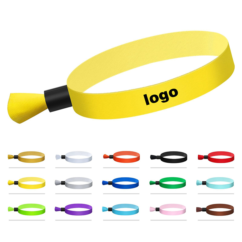 Disposable Adjustable Soft Polyester Woven Wristband
