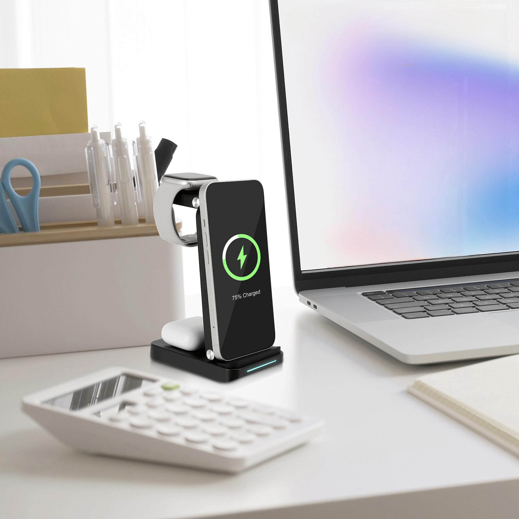 3-in-1 15W Wireless Charging Stand 22