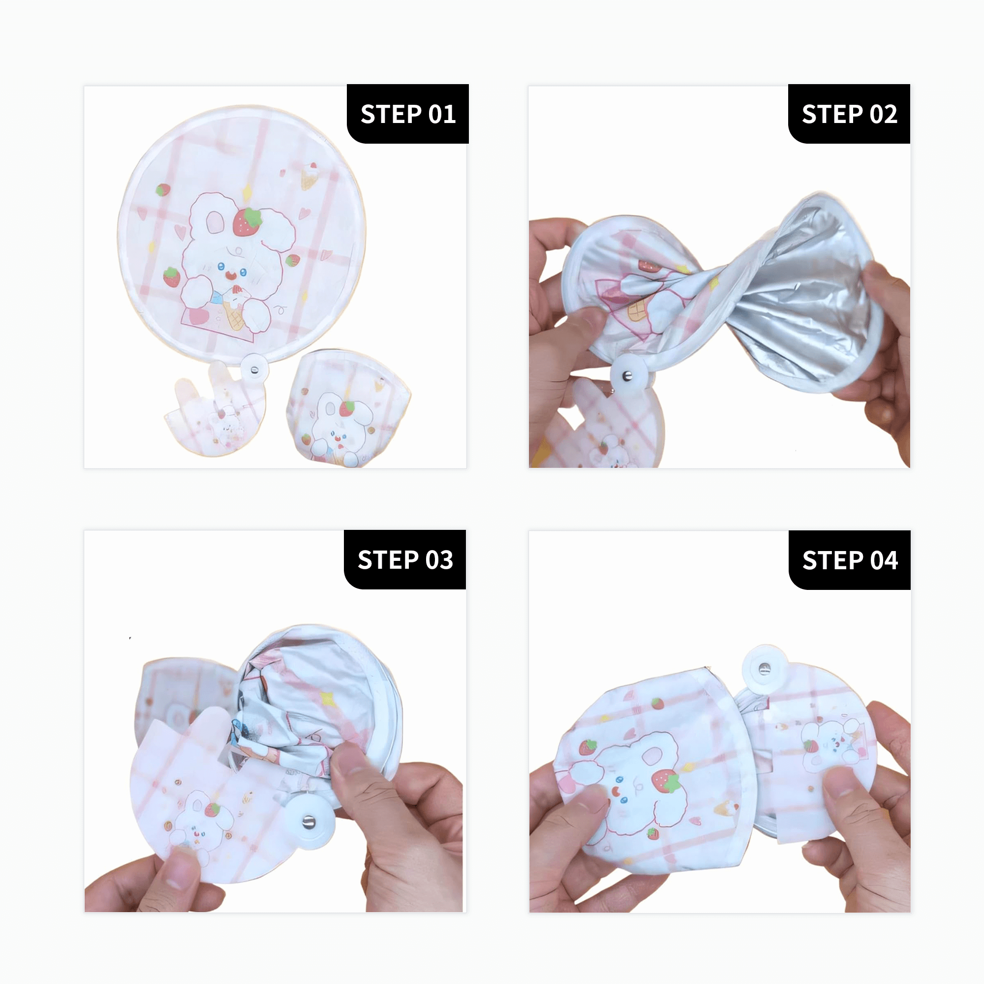 Foldable Handheld Reflective Fan 7