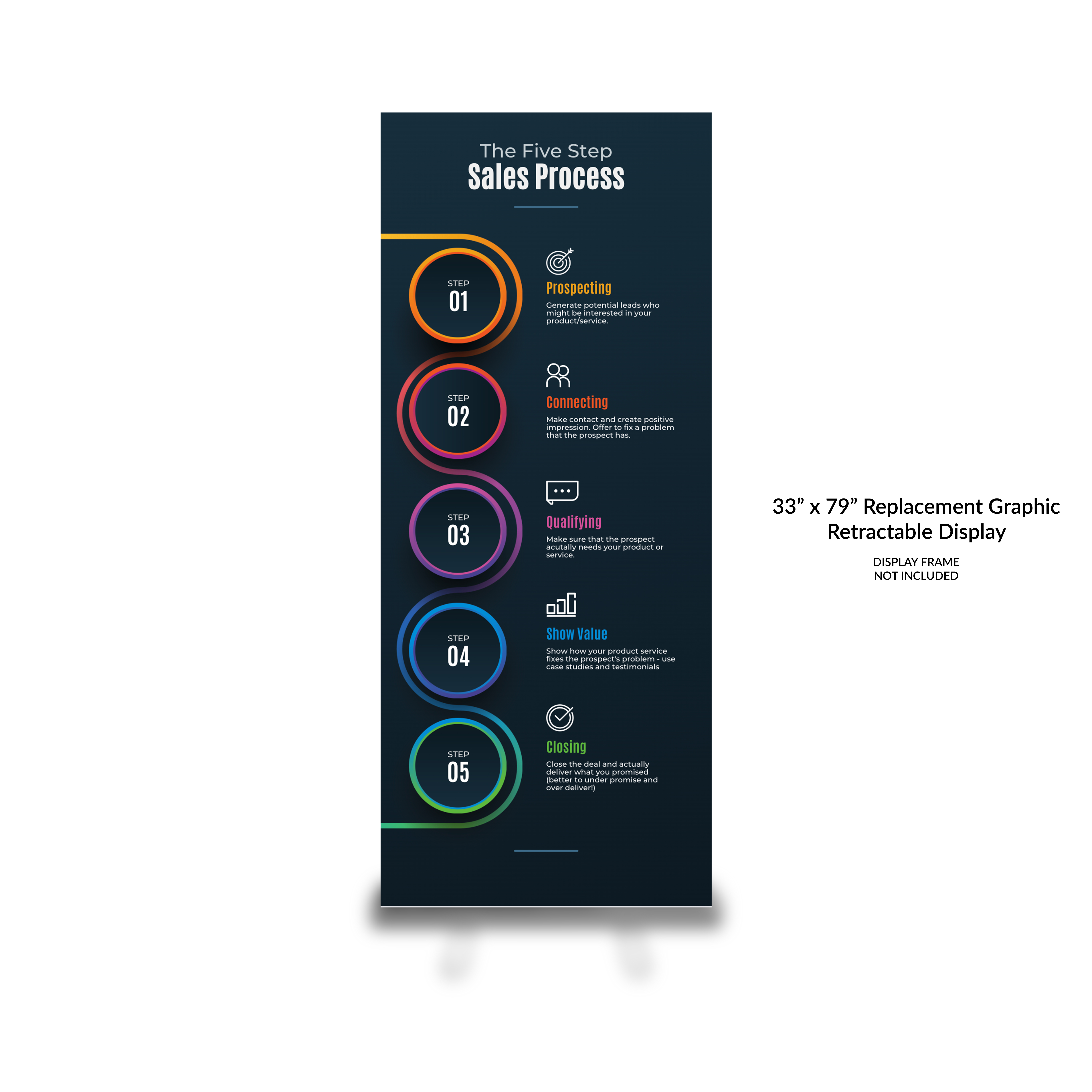 33"W x 82"H Replacement Graphic (Retractable Display)