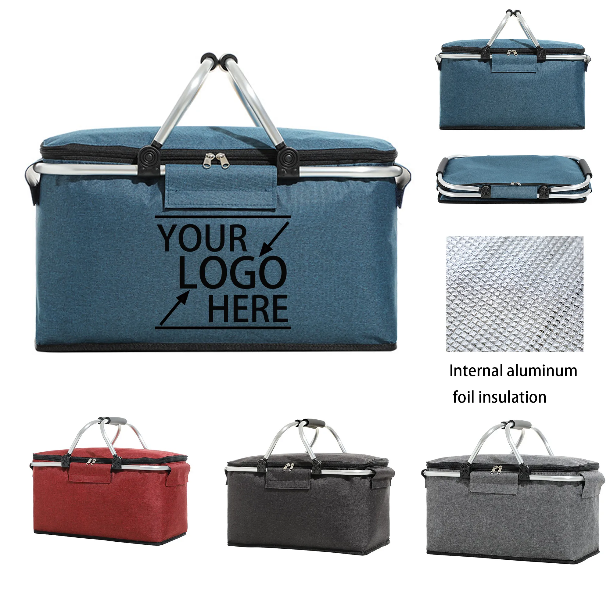 300D Oxford Fabric Insulated Tote Bag 6