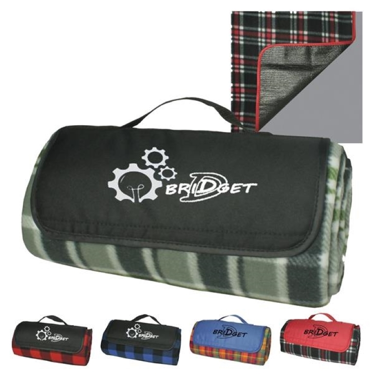 Portable Plaid Picnic Blanket