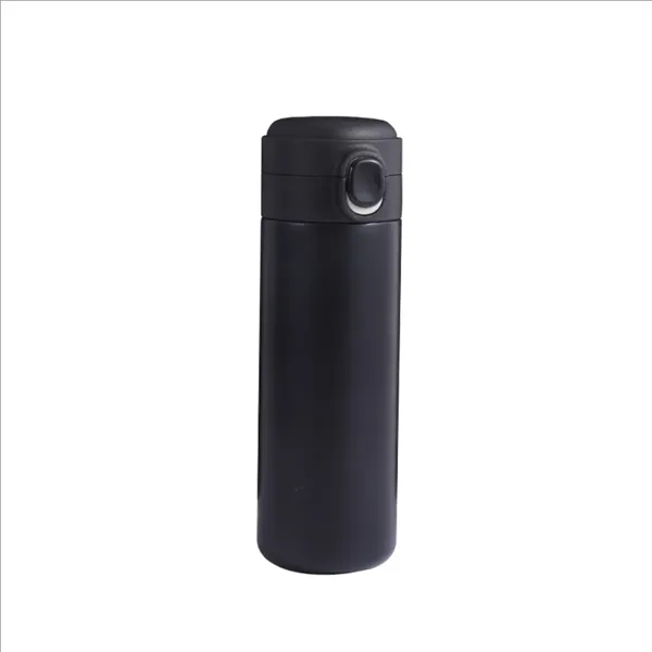 14 Oz Stainless Steel Thermos for Commutes, Fitness and Travel, custom water bottle with logo imprint 2