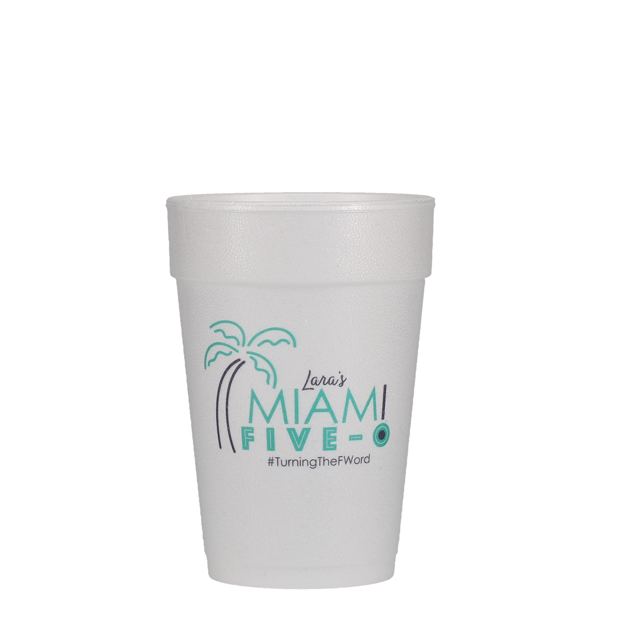 14 oz Foam Cup White Digital Print 5