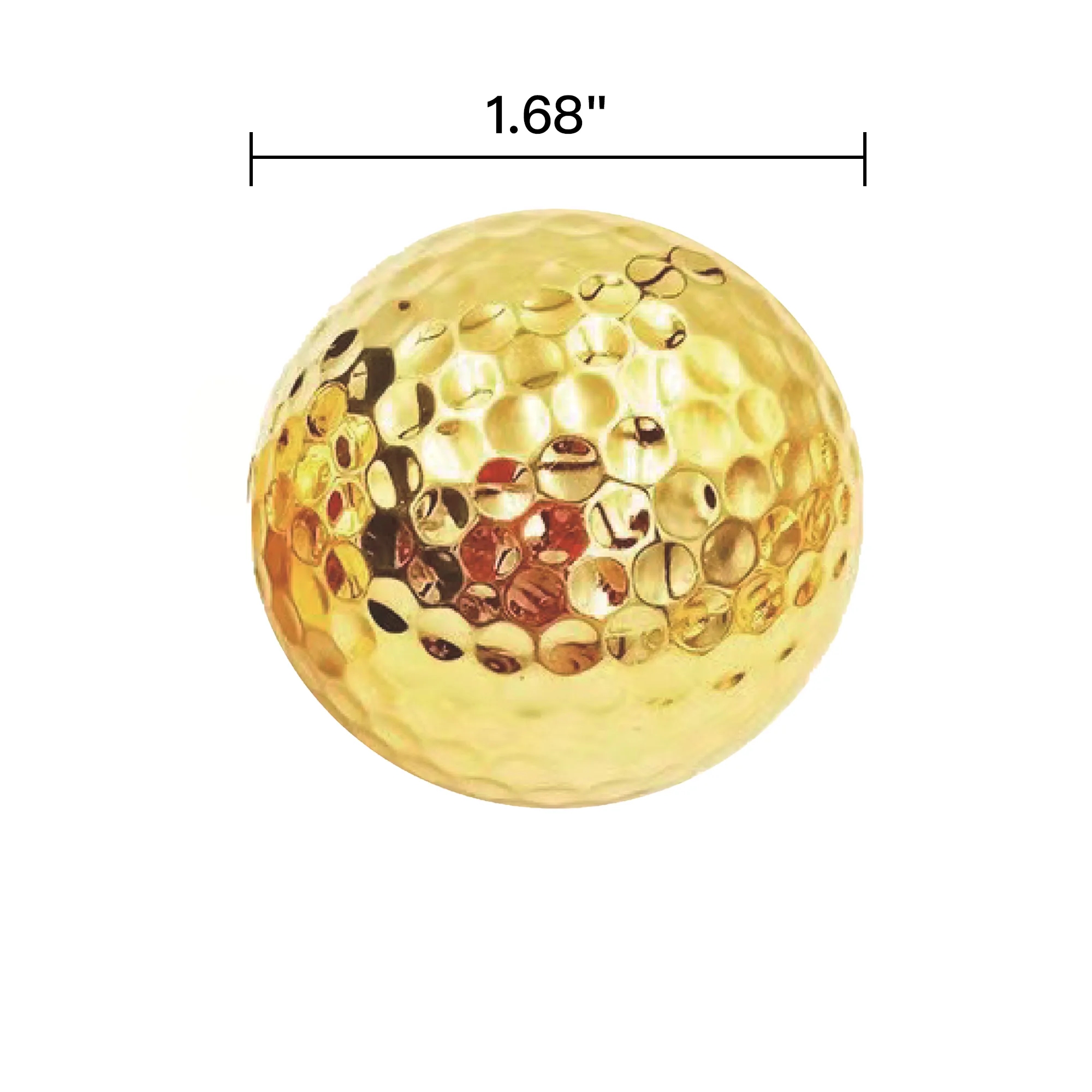 Gild Metal Golf Ball Gold/Silver 7