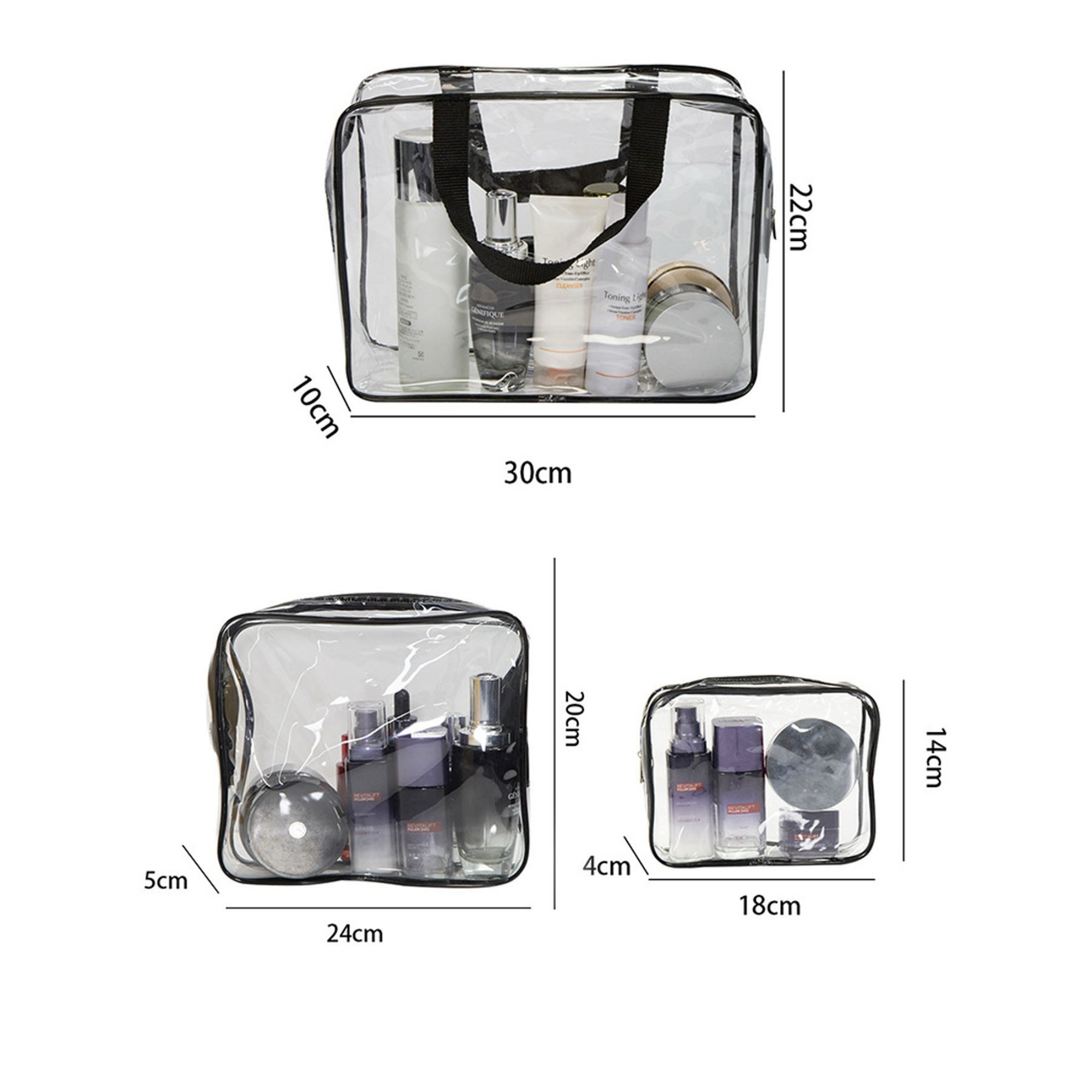 Portable Transparent PVC Toiletry Storage Bag 10
