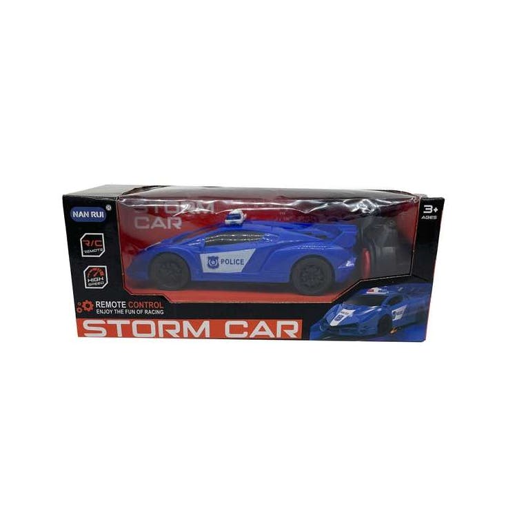 4-Direction RC Police Toy Car 7" 3