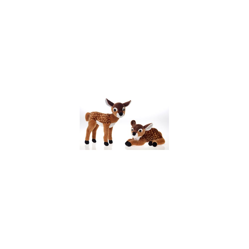 Fawn Plush Toys - Assorted Designs Ages 3+ 10" 3