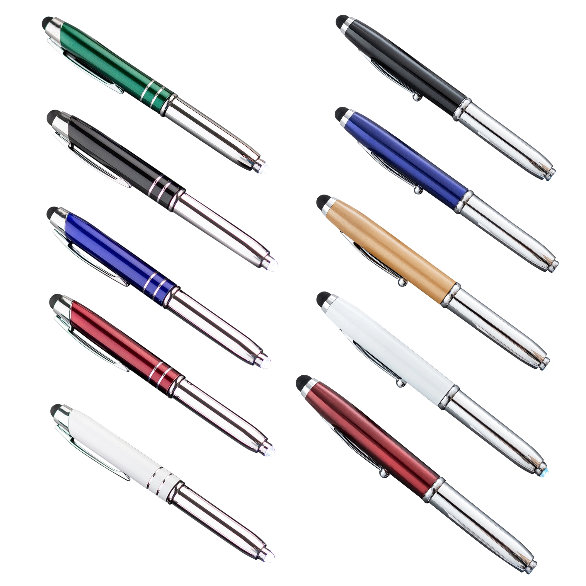 LED Ballpoint Pen With Stylus 5