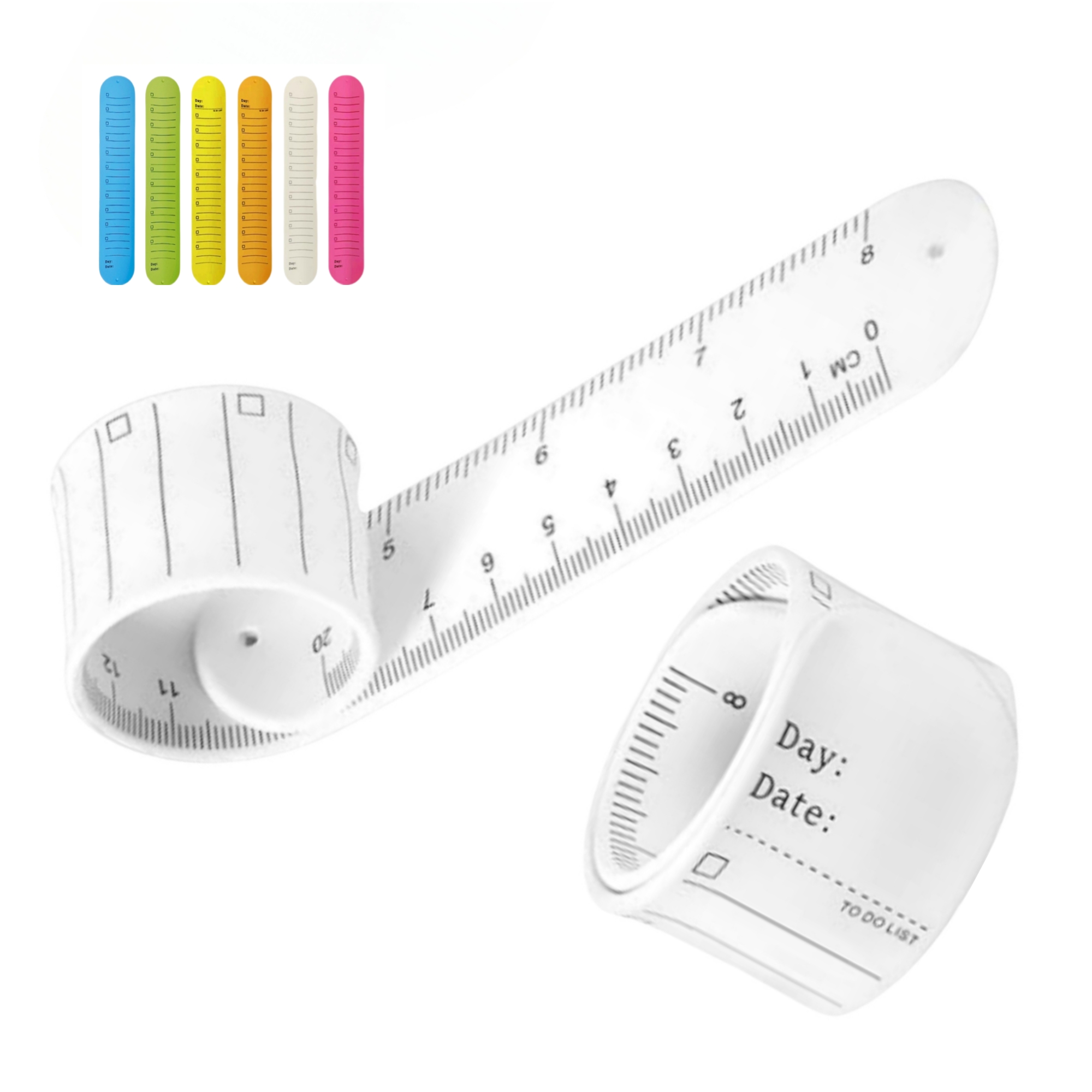 9.37" x 1.77" Waterproof  Silicone  Memo Wristband Bracelet 5