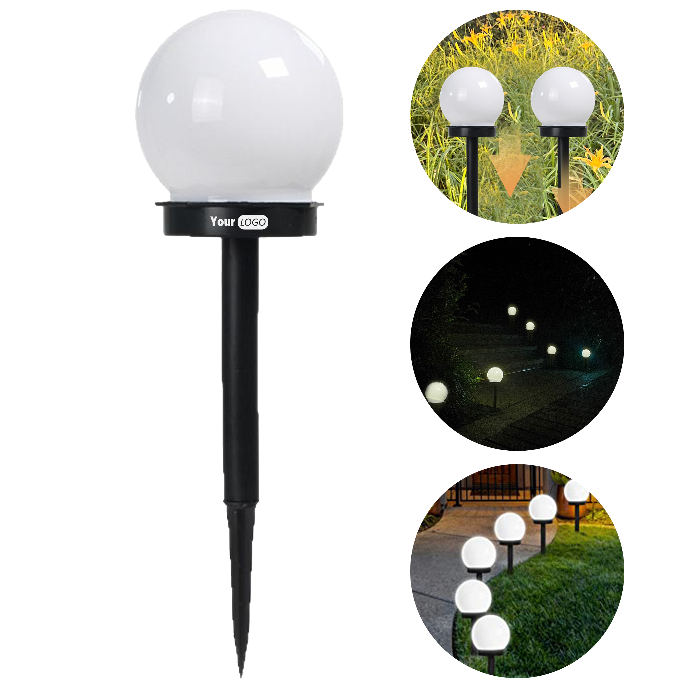 Polypropylene Outdoor Garden Solar Courtyard Light 7