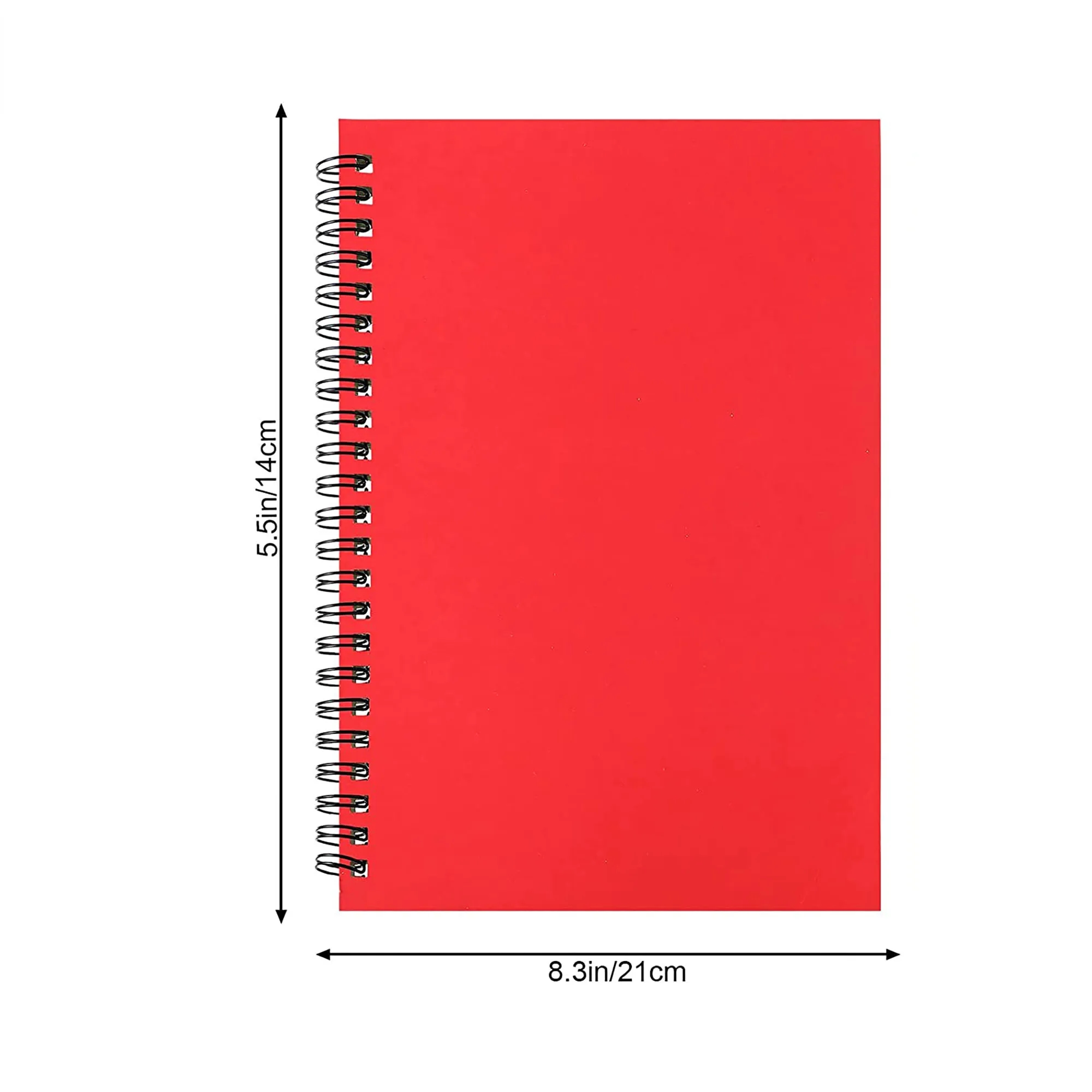 Full Page Printed Spiral Ruled Notebook A5 Lined 6