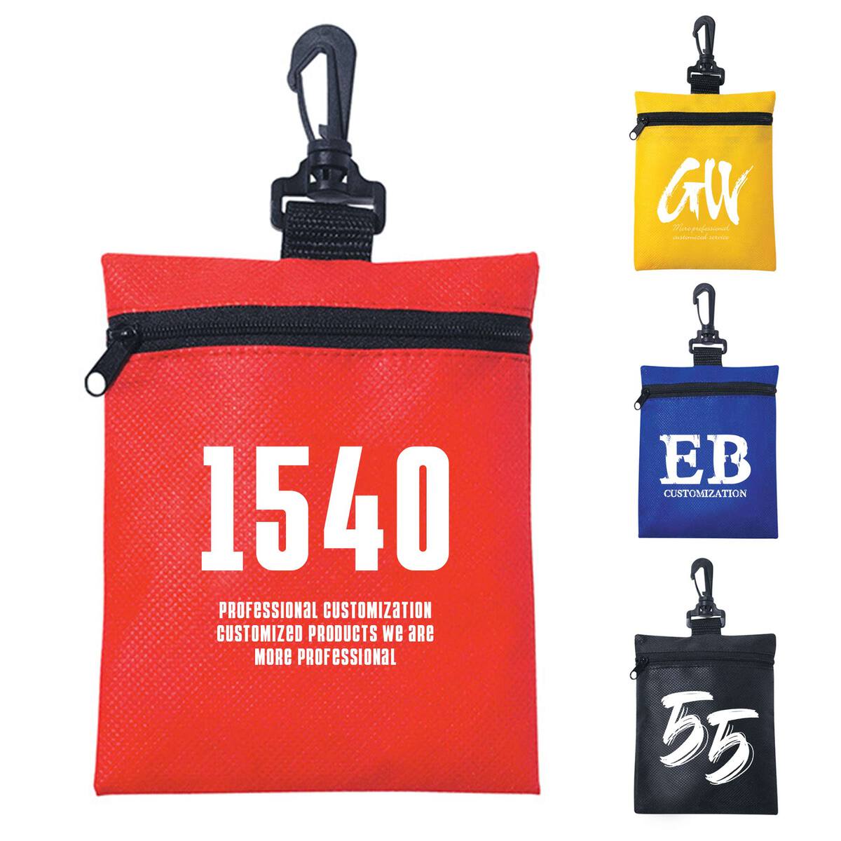 Non-Woven Zippered Pouches
