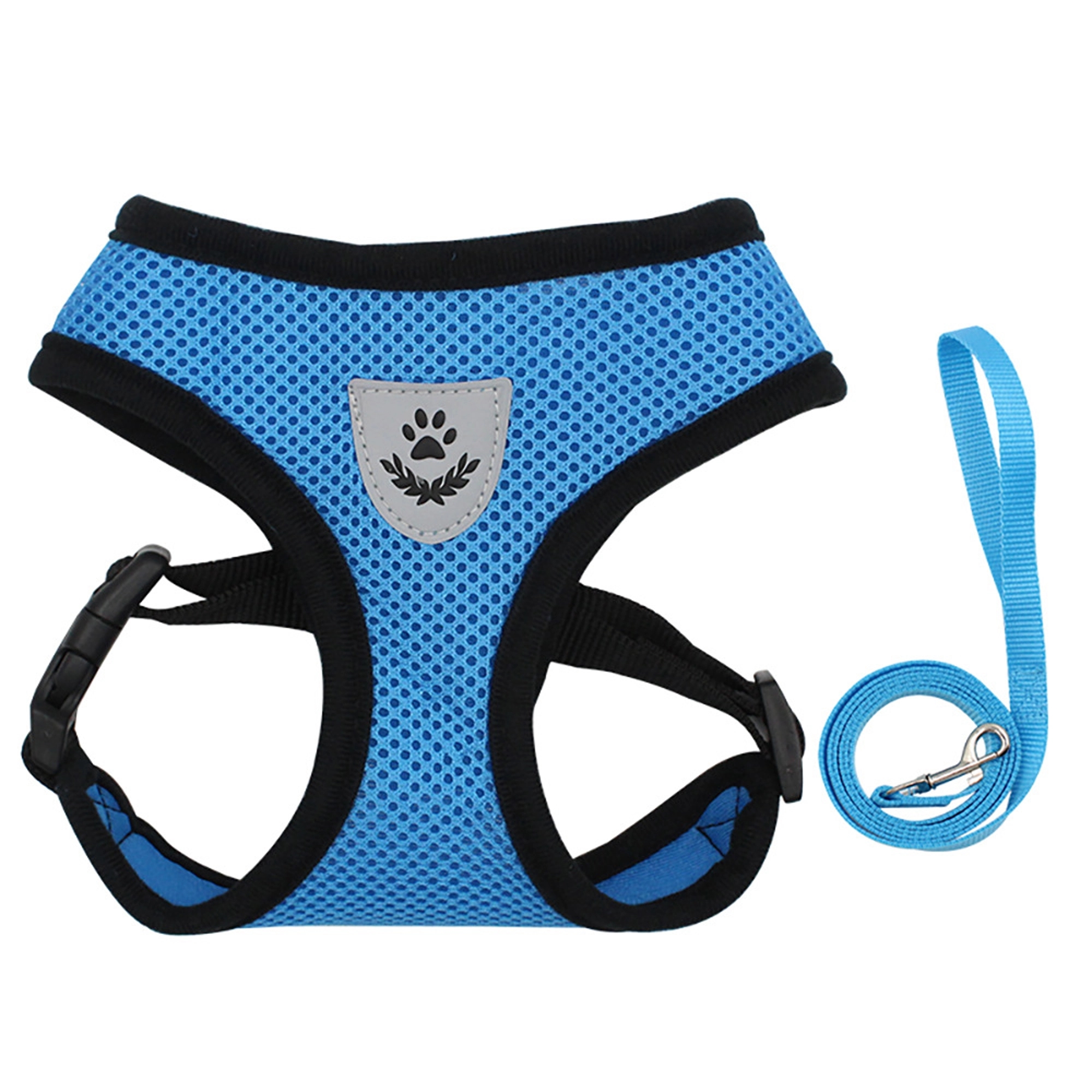 No Choke Reflective Pet Vest Harnesses With Leash 14