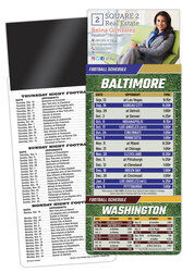 Magna-Card Business Card Magnet Football Schedules (3.5x9)