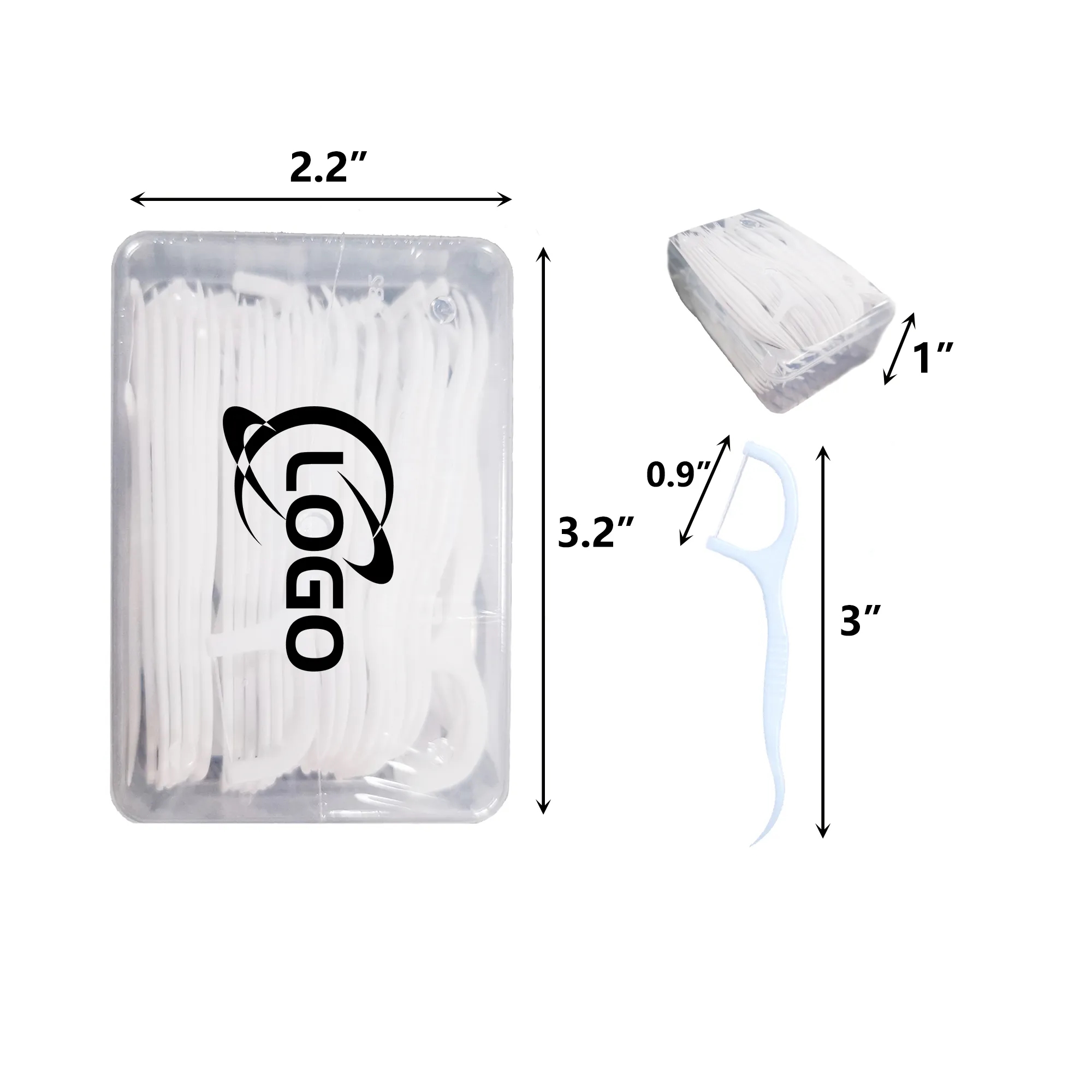 50pcs Per-Box Individually Wrapped Dental Floss Box 7