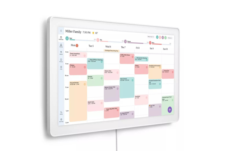 Skylight 27-inch Digital Calendar Max - White 2