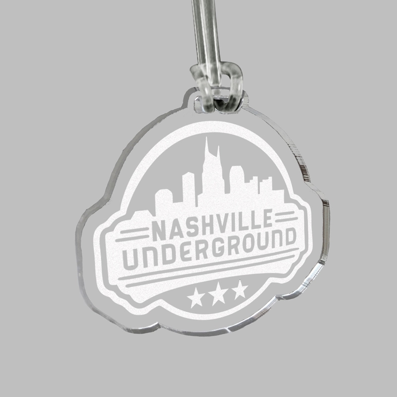 Custom Acrylic Laser Etched Bag Tag 21