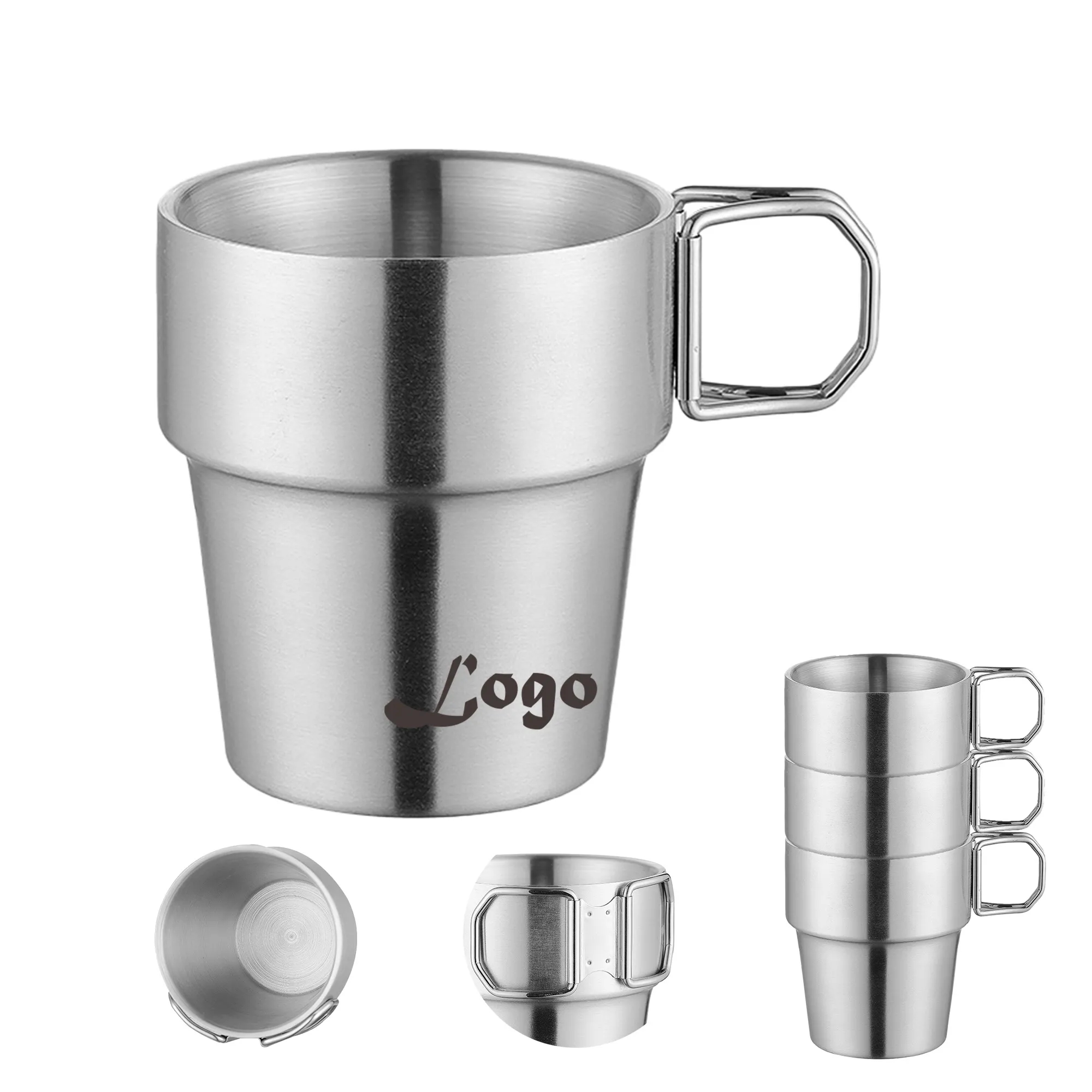 Stainless Steel Folding Handle Nesting Cup 6