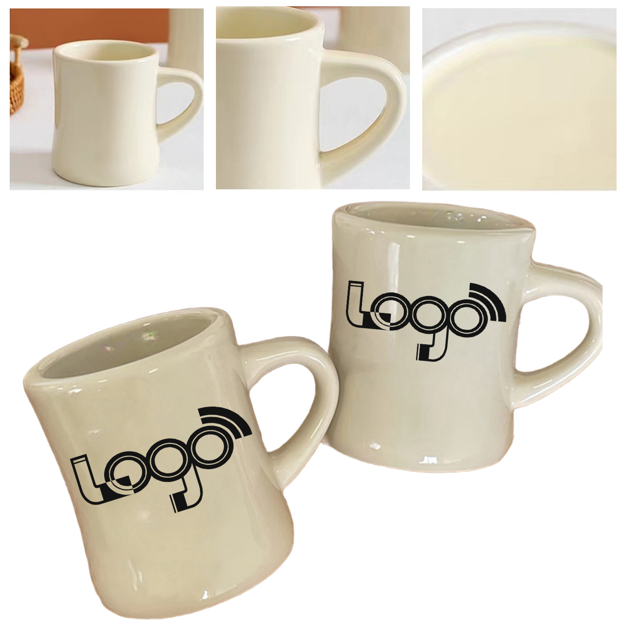 10oz Off-White Ceramic Mug