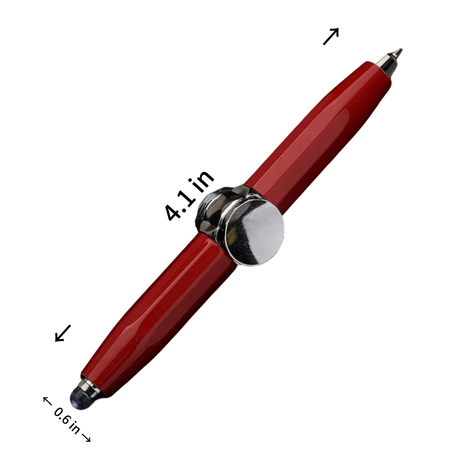 LED Light Metal Fidget Spinner Stress Relief Ballpoint Pen 12