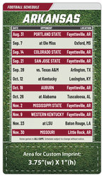 Magnet Football Sport Schedules - 4x7 Round Corners - AR