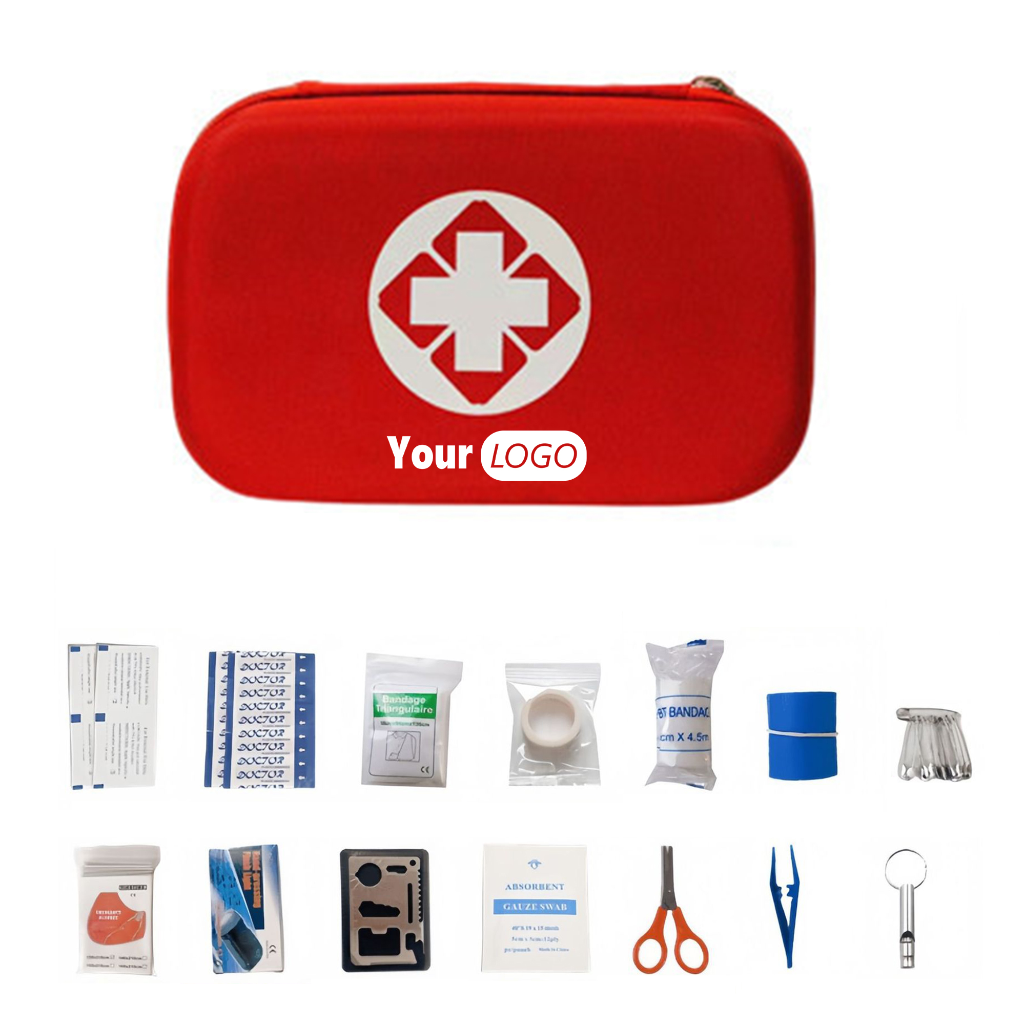 18-Piece Portable Emergency First Aid Kit 5
