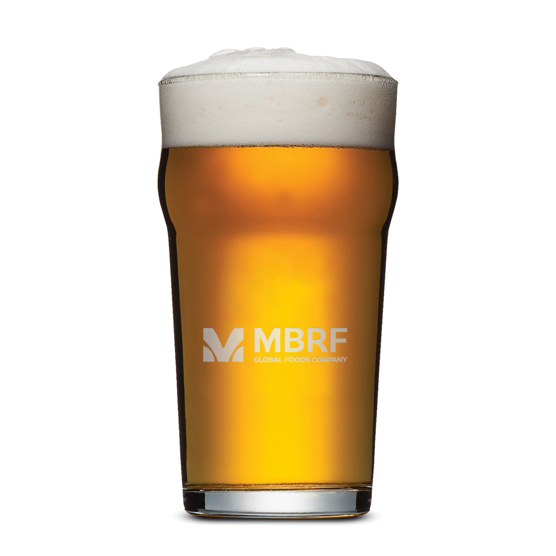 Burckhardt Beer Glass - Deep Etch