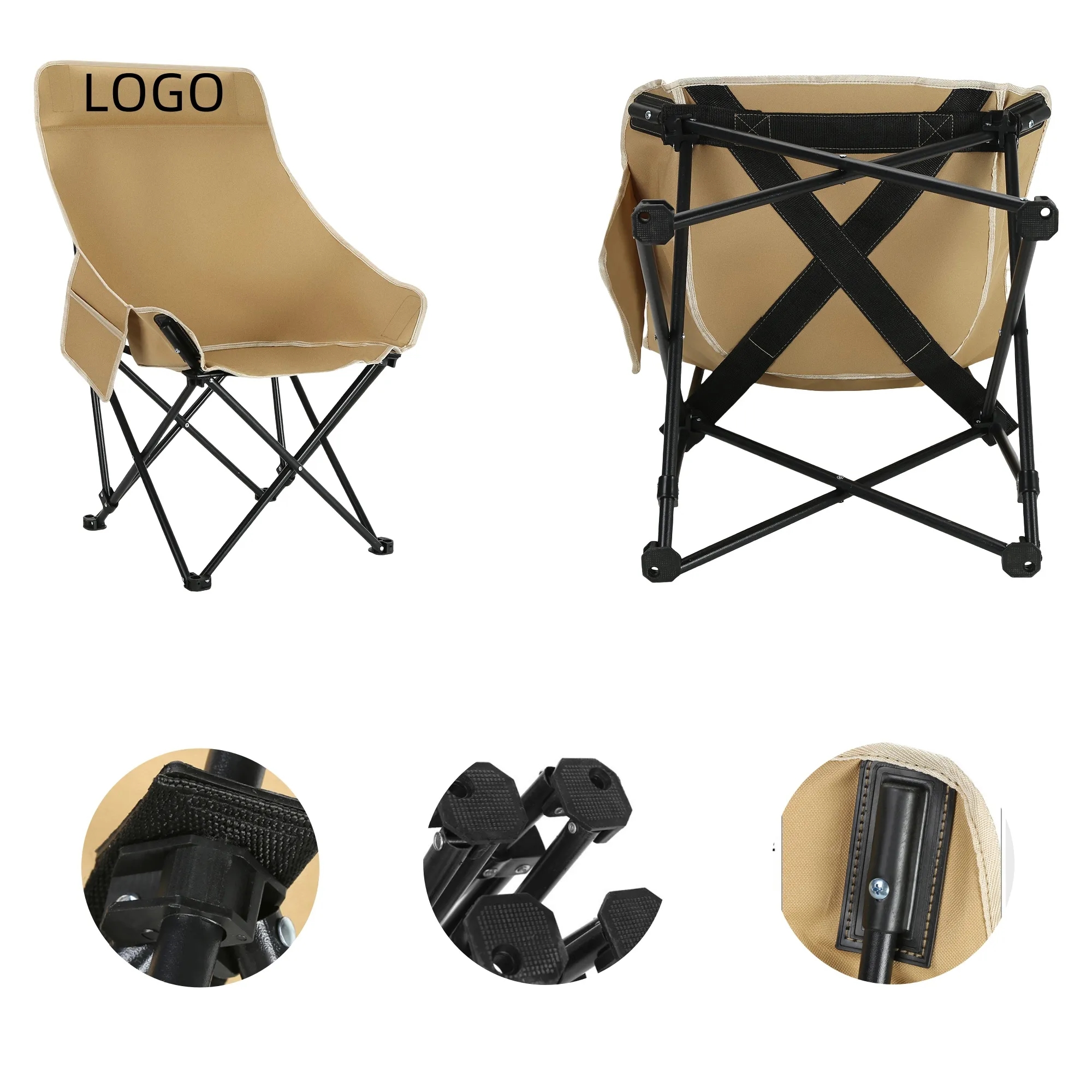 Compact High-Back Folding Chair for Outdoor Adventures