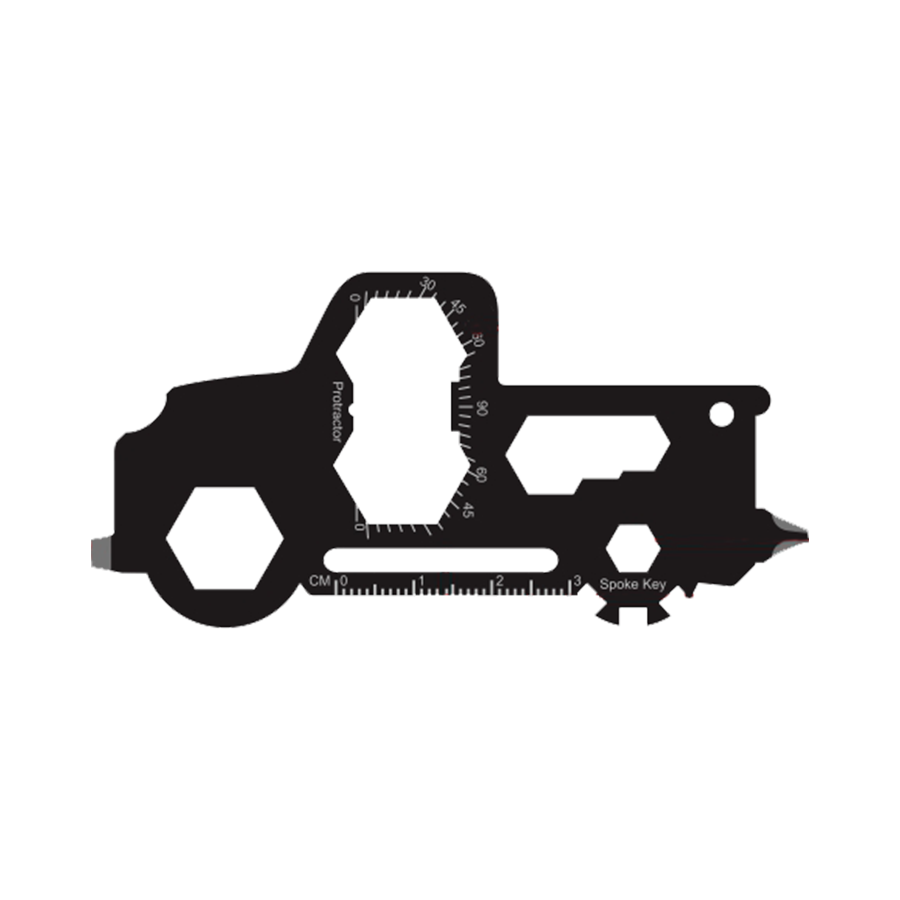 GearCard 19-in-1 Pickup Truck Multi-Tool Card – Stainless Steel Wallet EDC Gadget 3