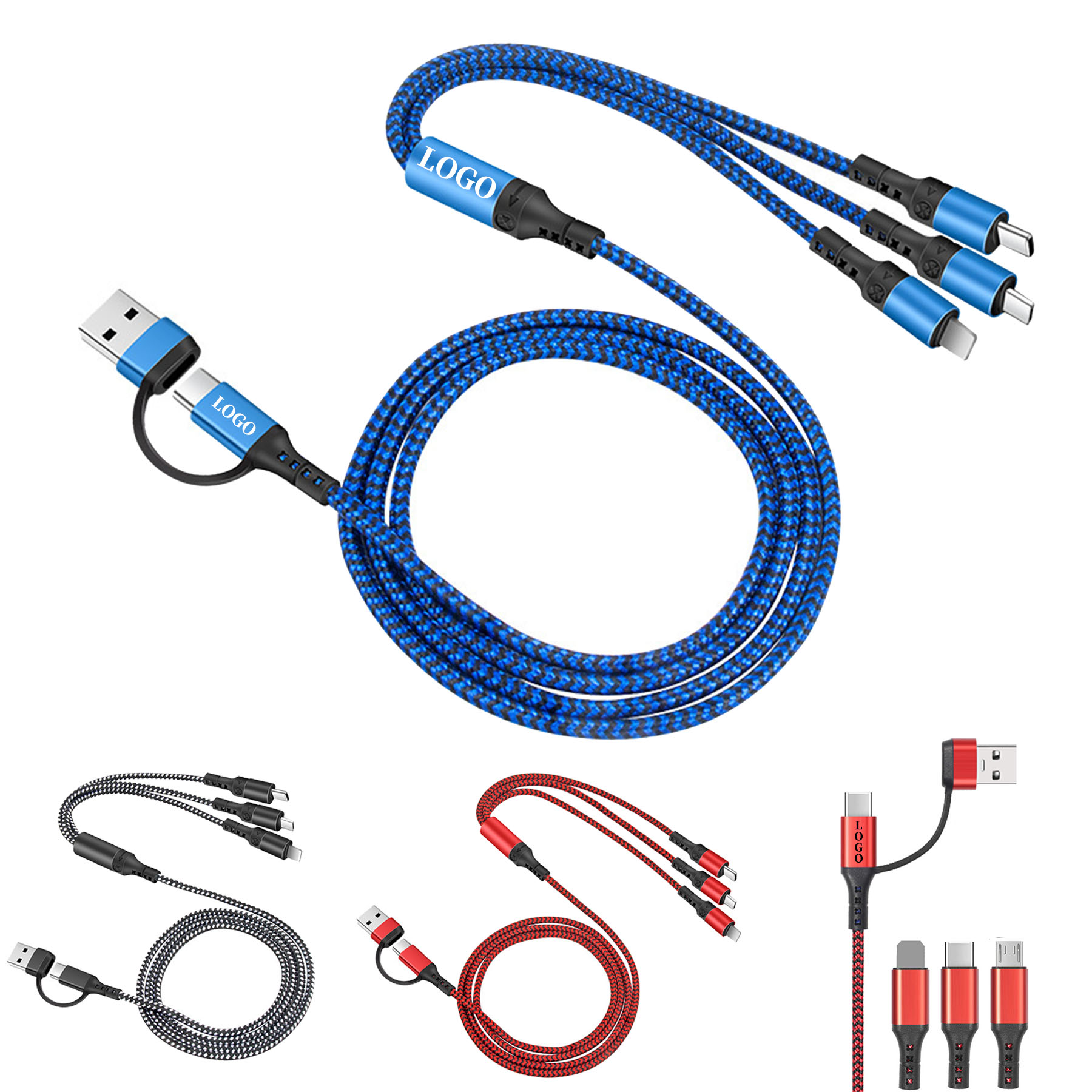5 in 1 Multi Universal 3A Fast Charging Cable