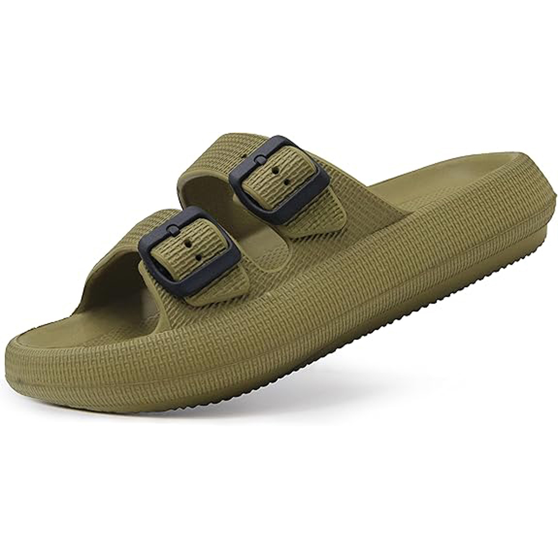 EVA Double Buckle Adjustable Flat Sandals 17